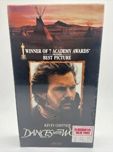 Dances with Wolves (VHS, 1993) New & Sealed W/ Blockbuster Price Tag - Picture 1 of 6