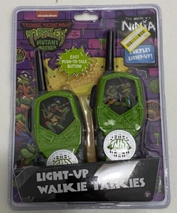 Teenage Mutant Mayhem Ninja Turtles Light Up Walkie Talkies NEW - Picture 1 of 4