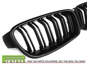 F30 F31 M3 Look Matte Black Front Kidney Grille 12-15 BMW 320i 328i 335i Sedan - Picture 1 of 2