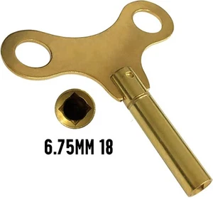 Nueva llave de reloj de cuerda de latón para reloj de manto y soporte tamaño 18 6,75 mm / 6,75 mm - Imagen 1 de 2