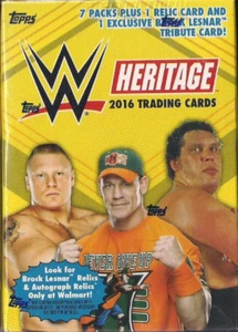 Topps WWE Heritage Wrestling 2016 caja bláster sellada de fábrica - 1 reliquia por caja - Imagen 1 de 5