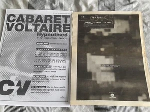 CABARET VOLTAIRE - HYPNOTISED / CONVERSATION magazine advert / small poster > - Picture 1 of 4