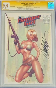 Revólver IDW Danger Girl #1 Edición Newcomix Firmado J. Scott Campbell CGC 9.9 SS - Imagen 1 de 1