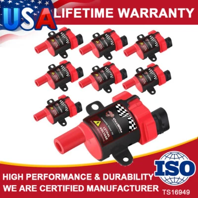 8Pack Ignition Bobinas For Chevy Silverado GMC Sierra Yukon 4.8L 5.3L 6.0L UF262 - Image 1 of 4