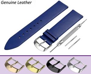 For RAYMOND WEIL Blue Genuine Leather Watch Strap Band for Buckle Clasp - Picture 1 of 12