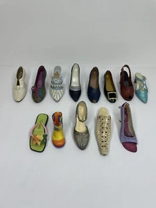 Lot Of 13 Miniature Shoes; Just The Right Shoe Lot - Picture 1 of 7