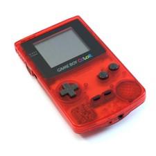 Nintendo GameBoy Color - console #red-clear Custom  MINT CONDITION