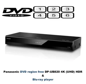 Panasonic DP-UB820 WiFi 3D Ultra 4K UHD DVD MULTI REGION kostenloser 1-6 Blu-ray Player