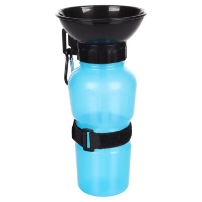 Flamingo Trinkflasche Ollie blau 600ml für Hunde, tragbar, BPA-frei - Bild 1 von 4