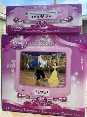 Disney Princess Pink 13-inch CRT TV DVD Combo, IN BOX, TIARA, READ DESCRIPTION - Image 1 of 4