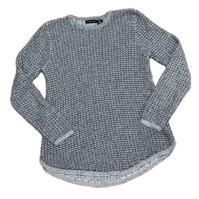 👚🌨️ Suéter JEANNE PIERRE 100% Algodón Gris Texturizado Tejido Cuello Redondo, Para Mujer S Foto 1 de 4