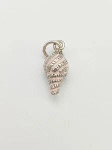 Vintage 925 Sterling Silber Muschel Charm Anhänger  - Bild 1 von 3