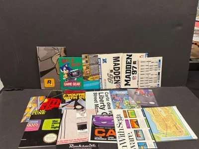 Video Game Poster Lot x17 Sega Genesis PS2 Nintendo Original SNES MORE Mixed - Image 1 of 4