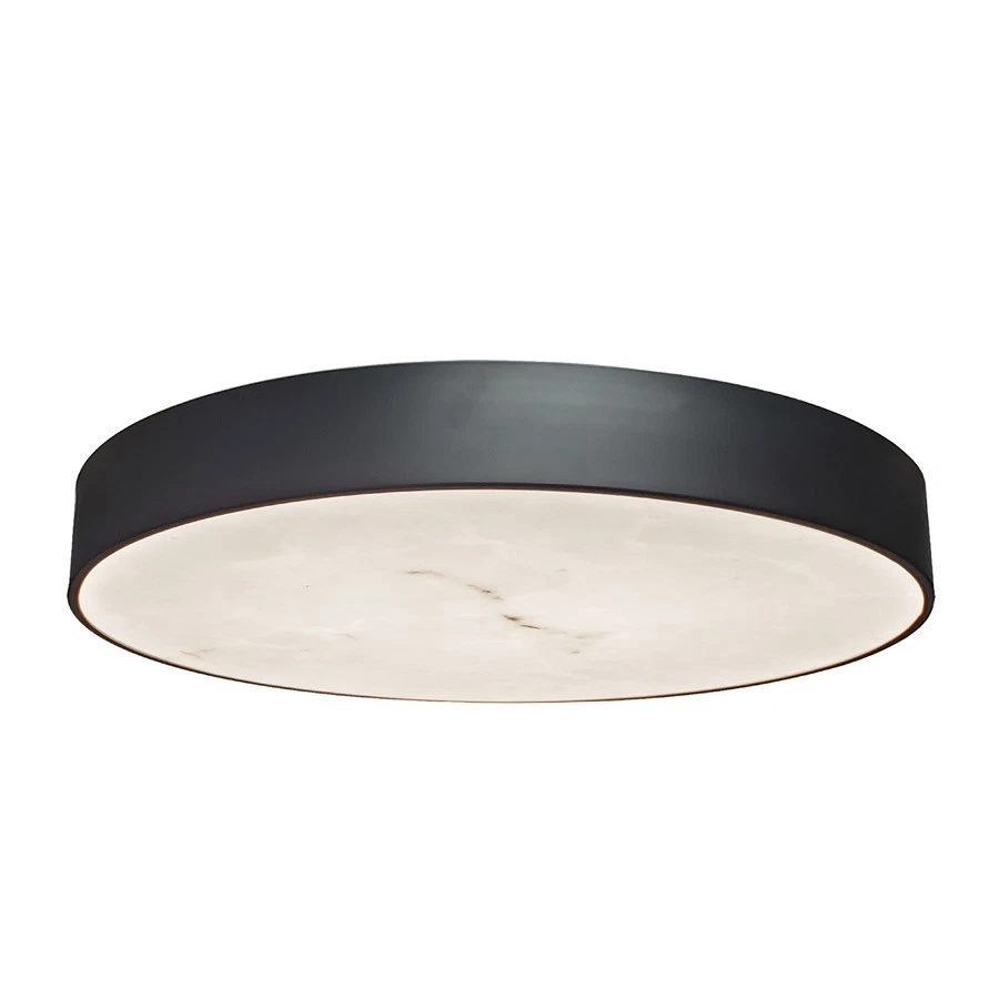 Dainolite Walsh 1LT LED 20" Flush Mount, Black/Alabaster - WSH-2040LEDFH-MB - Image 1 of 1