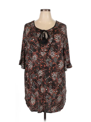 H&M Women Black 3/4 Sleeve Blouse XXL - Image 1 of 2