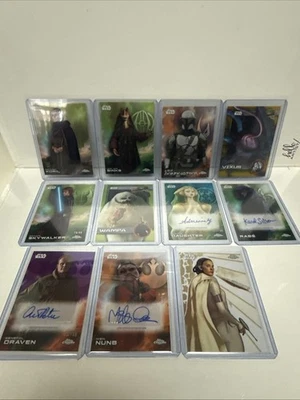 Lote de 25 Star Wars cromados de 11 Mandalorian Aurbesh/99, Anikan/99, Wampa/99 Ect Foto 1 de 4