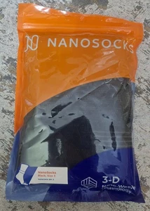 Nano Socken Größe 3 schwarz 3D Nano-Weave NANOMX-BK-3 Circulatory NanoSocks - Bild 1 von 4