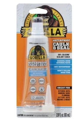 Gorilla 2.8 Oz. White Caulk & Seal 108329 Gorilla 108329 052427005946 Silicone - Image 1 of 2