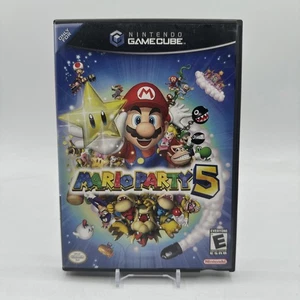 Mario Party 5 Nintendo GameCube 2003 completo di manuale testato funzionante - Foto 1 di 5