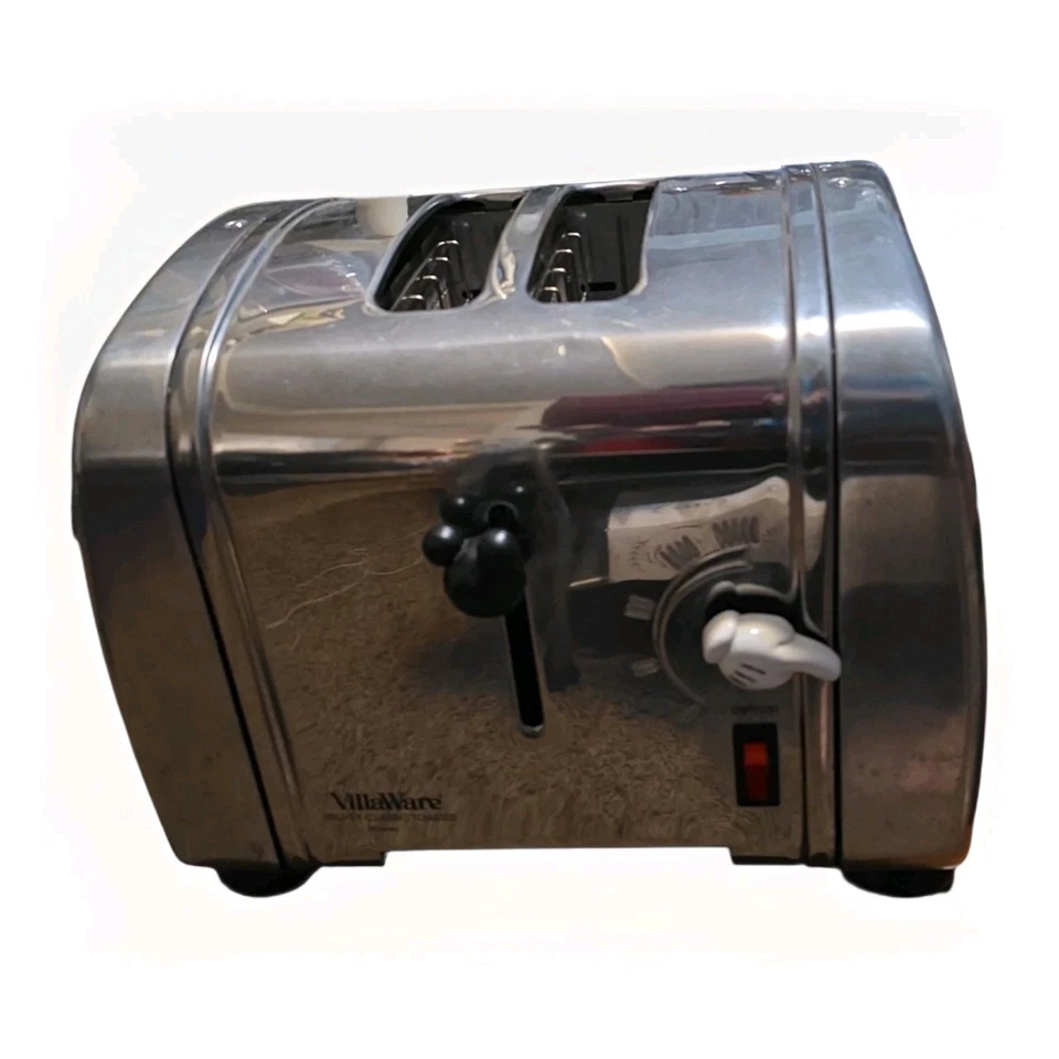 VILLAWARE CLASSIC MICKEY MOUSE 2-SLICE TOASTER DISNEY VINTAGE  No Box - Image 1 of 4