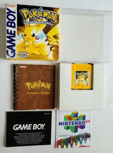 Pokemon Giallo Boxato Nintendo Game Boy Ottime Condizioni CIB PAL Completo Batteria Nuova Originale - Foto 1 di 20