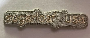 Vintage “SUGARLOAF USA” Embroidered Patch located in Carrabassett Valley, ME - Picture 1 of 2