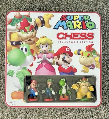Super Mario Chess Collectors Edition Metal Case With Board And Pamphlet - Image 1 of 4