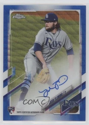 2021 Topps Chrome Rookie Blue Wave Refractor /150 Josh Fleming #RA-JF Auto RC - Image 1 of 2