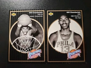1992-93 Upper Deck Wilt Chamberlain Heroes #11 & #12 Wilt Chamberlain   - Picture 1 of 2