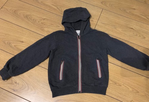 MONCLER Giacca felpa con cappuccio e zip blu per bambini. Taglia 8 anni bambino