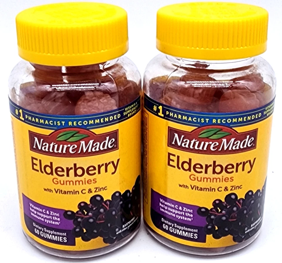 Pacote com 2 gomas de sabugueiro feitas na natureza 60 quilates validade 01/2027 - Imagem 1 de 4