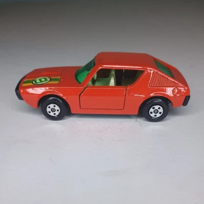 Vintage 1974 Matchbox Lesney Superfast No. 62 Red Renault 17 TL Racing 9 - Image 1 of 4