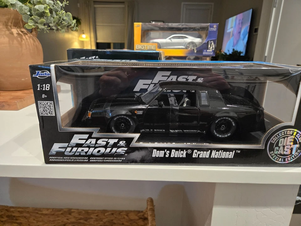 Fast & Furious Dom’s 别克 Grand National JADA 1: 18 电影商品全新黑色 — 第 1/1 张图片