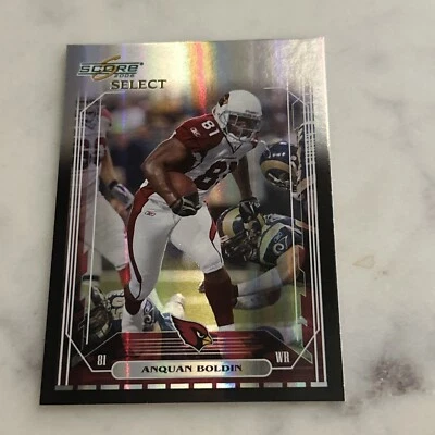 Super RARE Anquan Boldin 2006 Score Select Black holo 4/6 FSU Arizona Cardinals  - Image 1 of 4
