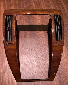 2005-2007 CADILLAC STS NAV RADIO CENTER DASH TRIM BEZEL WOODGRAIN - Picture 1 of 5