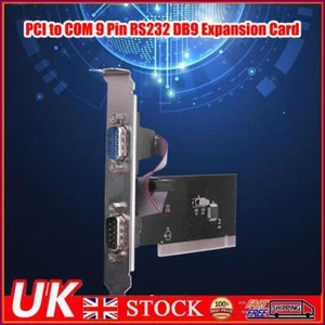 Industrial Control PCI to Serial Port COM 9 Pin RS232 DB9 Card for Windows Linux - Picture 1 of 7
