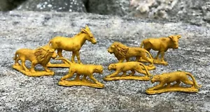 Figuras de juguete de animales vintage León de la jungla Wildebeest Mono Auburn? - Imagen 1 de 12