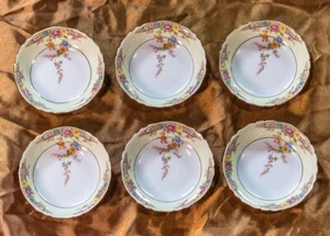 Paul Muller Bavaria Berry Bowl 5 1/4" The Camden Porcelain Set de 6 Vintage - Imagen 1 de 6