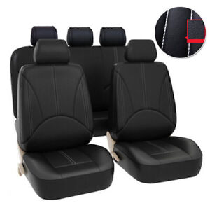 For Pontiac G6 G8 5-Seats Car Seat Covers PU Leather Front & Rear Cushion