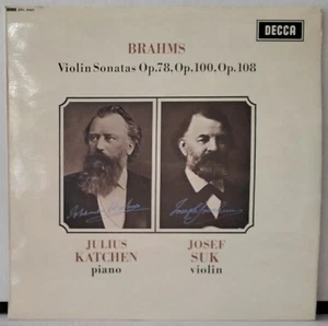 DECCA SXL 6321 BRAHMS, SUK, KATCHEN VIOLIN SONATAS UK REISSUE LP - Picture 1 of 3