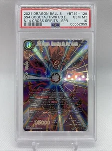 PSA 10 SS4 Gogeta Thwarting the Dark Empire BT14-129 SPR Dragon Ball Super 2021 - Picture 1 of 2