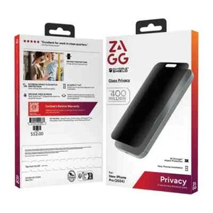Protector de pantalla de vidrio de privacidad ZAGG InvisibleShield Apple iPhone 16 Pro NUEVO - Imagen 1 de 1