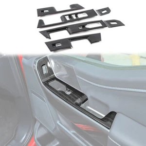 Interior Window Lift Panel Switch Cover Trim For Ford F150 2021+Balck Wood Grain - Bild 1 von 9
