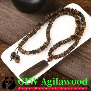 Echte Dalakan Wild Agarwood Armbänder Aloewood Malas Meditation Gebet Perlen - Bild 1 von 7
