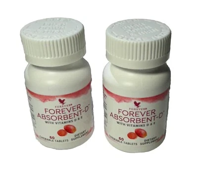 2 bottles - Forever Absorbent Vitamin D plus antioxidant Vitamin E - FREE SHIP - Image 1 of 3
