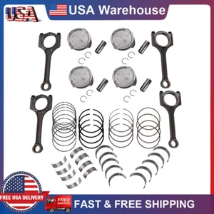 Engine Piston Kit & Connecting Rod&Main Rod Bearings For 2016 Hyundai Tucson 2.0 - Picture 1 of 12