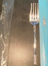  Aegean Weave by Wallace Sterling Silver  COLD MEAT FORK 9"  NOT GOLDEN 