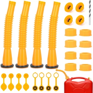 4Kit Gas Can Spout Replacement,For Most 1/2/10/5 Gallon Gas Can,Gas Can Nozzle R - Picture 1 of 12