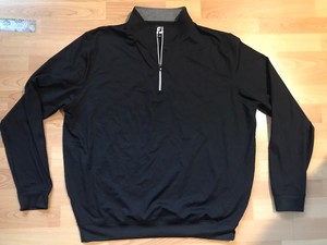 Men’s Footjoy Zip Pullover- Black- XL