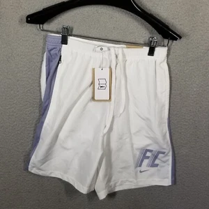 Nike Men's Dri-FIT F.C. Soccer Shorts Men Small White Purple NEW - Picture 1 of 13